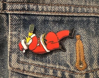 Noir Drinking Barney Gumble (The Simpson's) Soft Enamel Pin