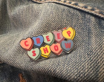Valentines x Valloween Not So Sweet Hearts Creep Show Urlaub Humor Emaille Pin