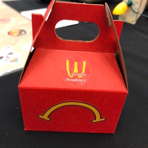Wcdonald's unhappy Meal Gift Box - Etsy
