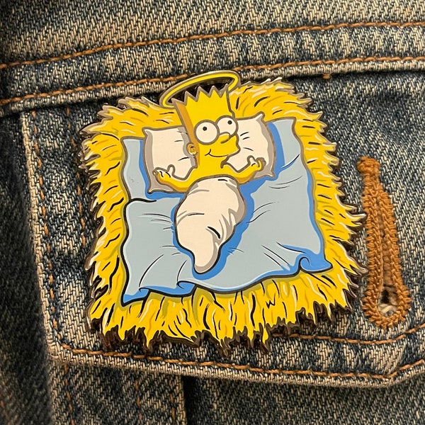 The Simpsons Bart Simpson Baby Jesus/Bart Enamel Pin