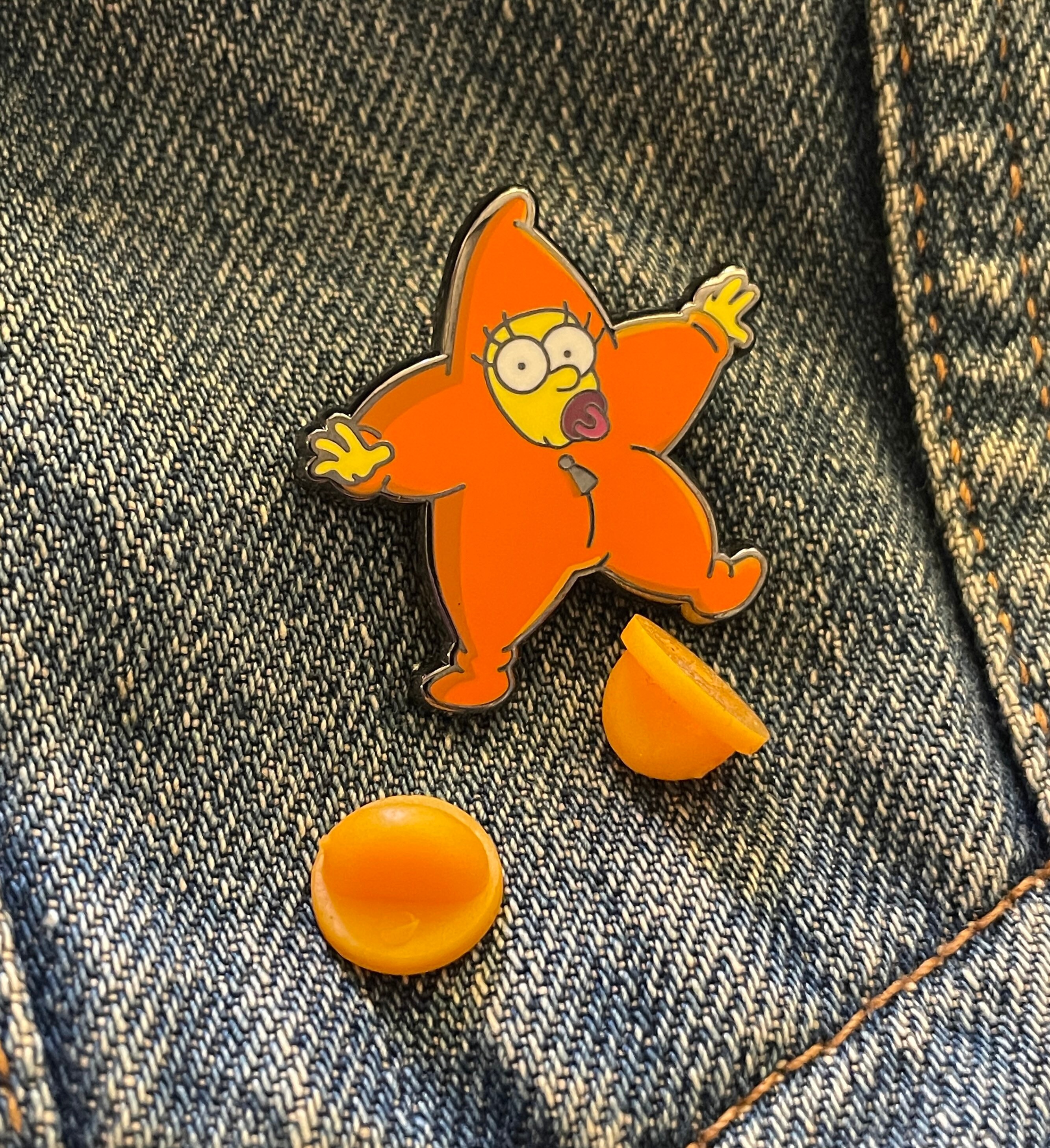 Simpsons Inspired Christmas Star Suit Maggie Hard Enamel Pin - Etsy