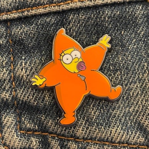 Simpsons Inspired Christmas Star Suit Maggie Hard Enamel Pin