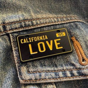 CA LOVE California Los Angeles Wildfires Donation License Plate Pin 100% Donation
