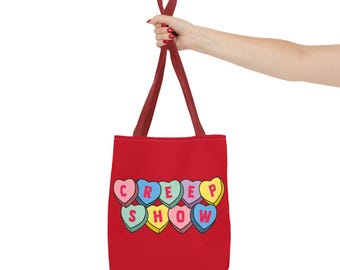 Valentinstag x Valloween inspirierte CREEPSHOW Sweethearts Einkaufstasche
