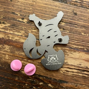 Alice in Wonderland's Cheshire Cat Head Stand Pin Hard Enamel/Glitter Variant image 7