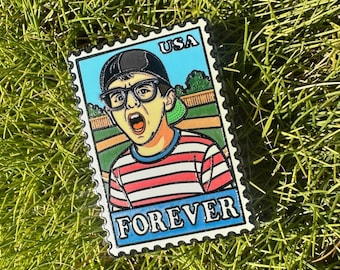 The Sandlot Inspired 4th of July Squints FOREVER USA Postage Stamp Enamel Pin
