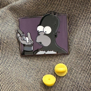 The Simpsons Treehouse of Horror Inspired Homer Kong Enamel Pin image 4