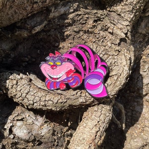 Cheshire Cat "I'm not all there myself" enamel pin