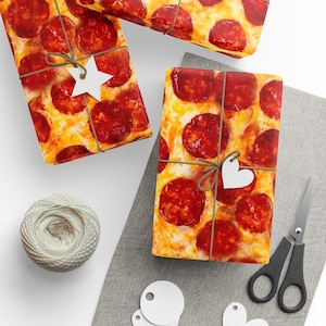 Papier cadeau pizza au pepperoni et au fromage ultime