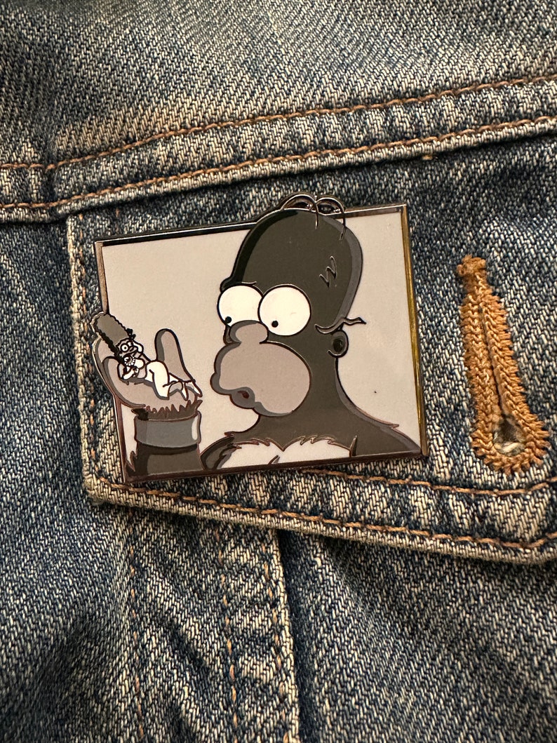 The Simpsons Treehouse of Horror Inspired Homer Kong Enamel Pin image 6