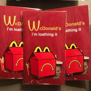 Wcdonald's unhappy Meal Hard Enamel Pin | Etsy