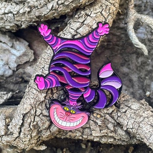 Cheshire Cat "I'm not all there myself" Headstand Pin