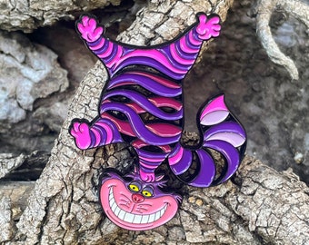 Cheshire Cat "I'm not all there myself" Headstand Pin