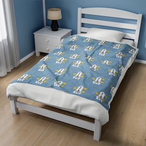 The Shining Inspired Danny Torrance Apollo Sweater Velveteen Plush Blanket