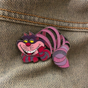 Alice in Wonderland's Cheshire Cat I'm not all there myself Pin Hard Enamel/ Glitter Variant image 9