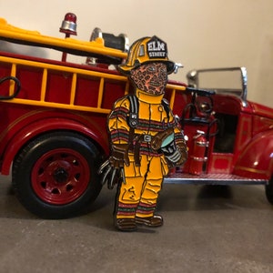 Fireman Fred Soft Enamel Pin image 1