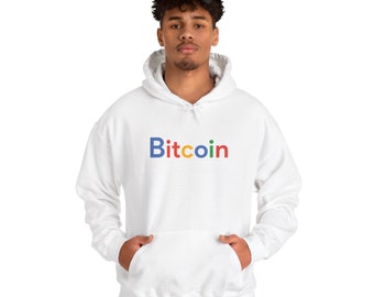 BITCOIN x Google Parody Crypto Currency Unisex Hooded Sweatshirt