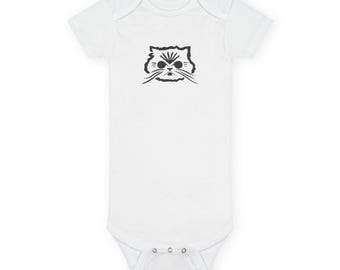 Kitty Face Onesie® Organic Baby Bodysuit