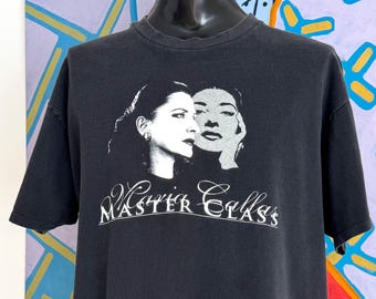 90s Maria Callas Master Class Opera Soprano T-Shirt. Single Stitch - Size XL 23.5" x 28.5"