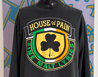 Vintage 1992 House of Pain T-shirt Hip-hop Rap Band Graphic Tee