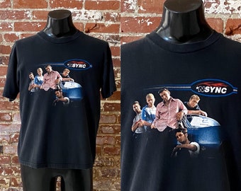 Vintage 1998 NSYNC T-shirt Size M-L - Etsy
