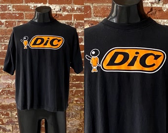 90s Dic T-Shirt. Vintage 1990s Dic Bic Lighter Bic Pen Logo Spoof Tee - XL Boxy Fit 24.5" x 25.5"