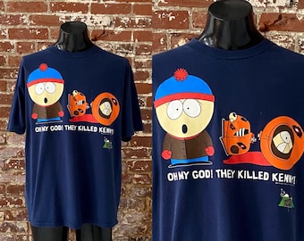 1997 South Park White Graphic T-shirt. Size XL Vintage Comedy