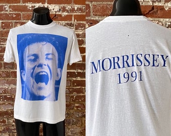 90s Morrissey Kill Uncle T-shirt. Vintage 1991 Morrissey Harvey