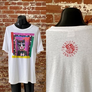 90er Jahre Tulsa International Maifest 20th Jubiläum T-Shirt. Vintage 1992 Tulsa Mayfest 20th Jubiläum Art Tee. Einzelstich - XL 23 "x 32"