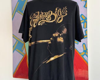 Vintage 90's the Notorious Big Rapper Black T Shirt Xlarge Nwa