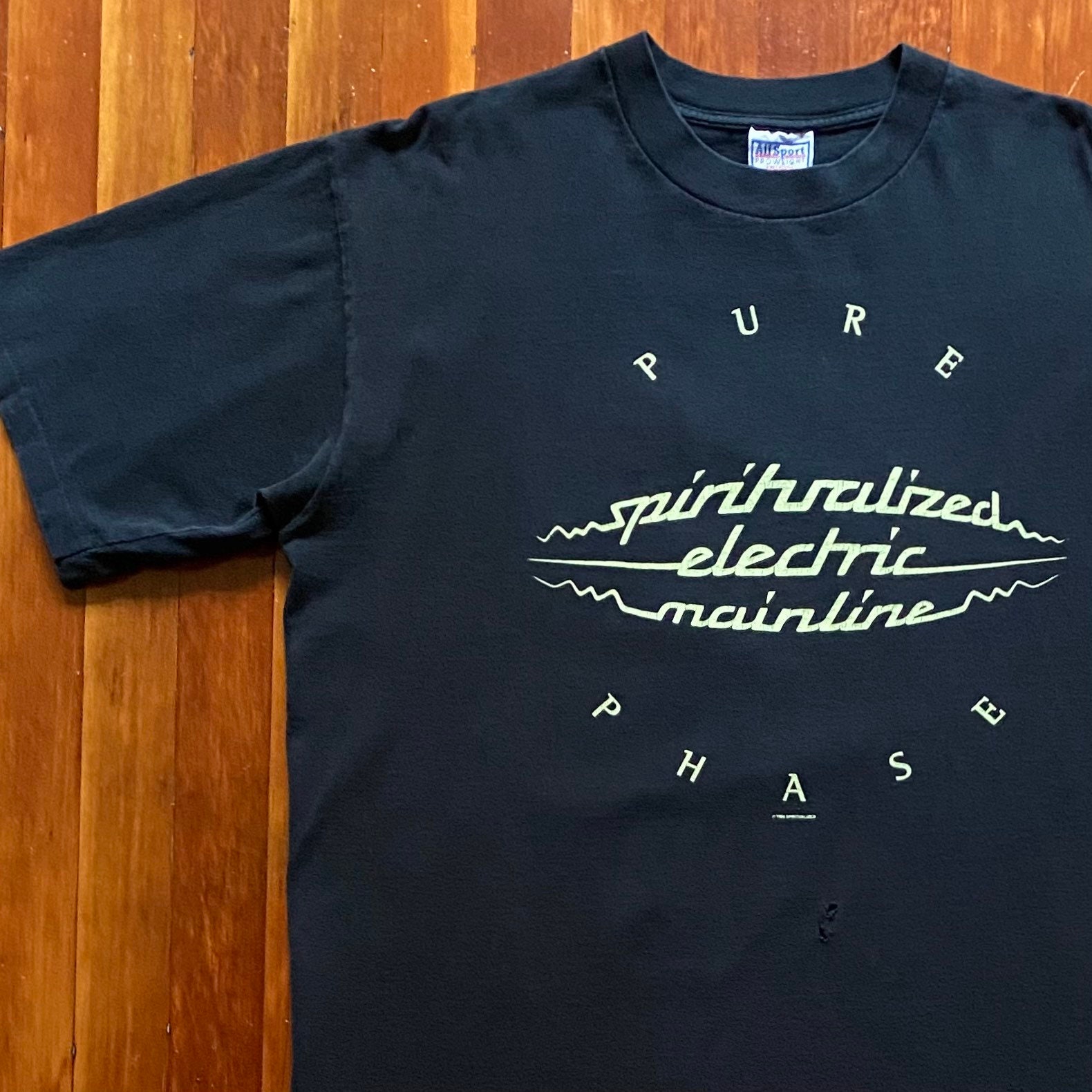 90s Spiritualized Pure Phase Promo T-shirt. Vintage Single Stitch
