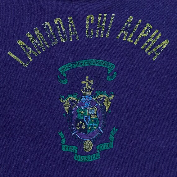 70s Lambda Chi Alpha Fraternity Reversible Gym T-… - image 7