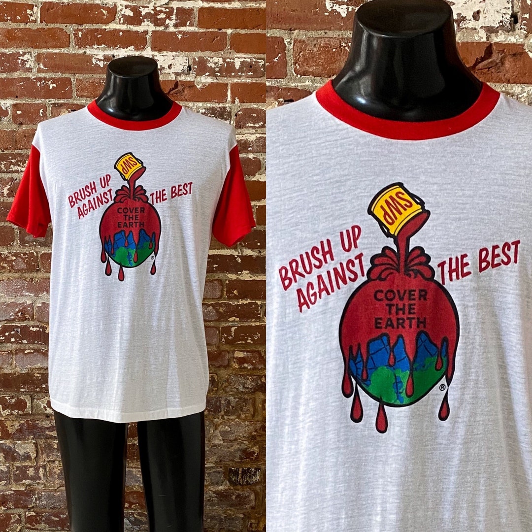 80s Sherwin Williams Paint brush up Against the Best, Cover the Earth