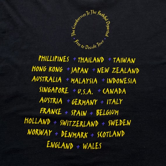 90s The Cranberries Free To Decide Tour Tee. Vint… - image 5