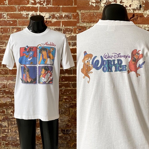 90s Aladdin Walt Disney's World on Ice Promo T-shirt. Vintage
