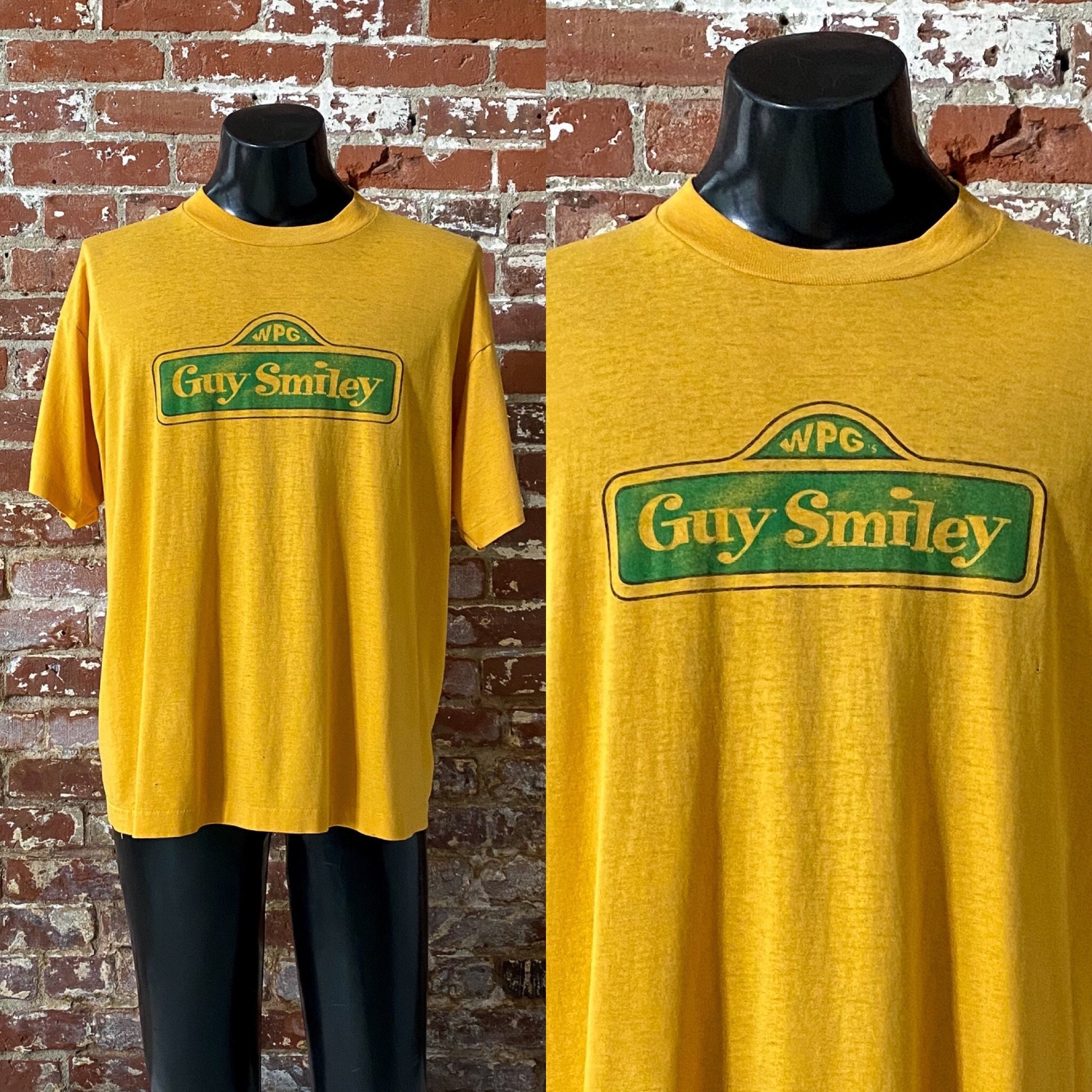 90年代 ガイ・スマイリー セサミストリート Tシャツ。1990年代 ガイ 