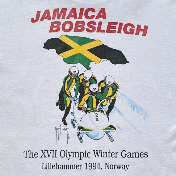 90s Jamaica Bobsleigh XVII Olympic Winter Games T… - image 6