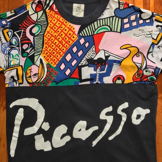 90s Picasso All Over Print Art Print T-Shirt. Rar… - image 4