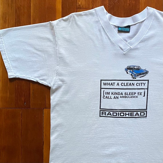 90s Radiohead OK Computer Promo T-Shirt. Vintage 1