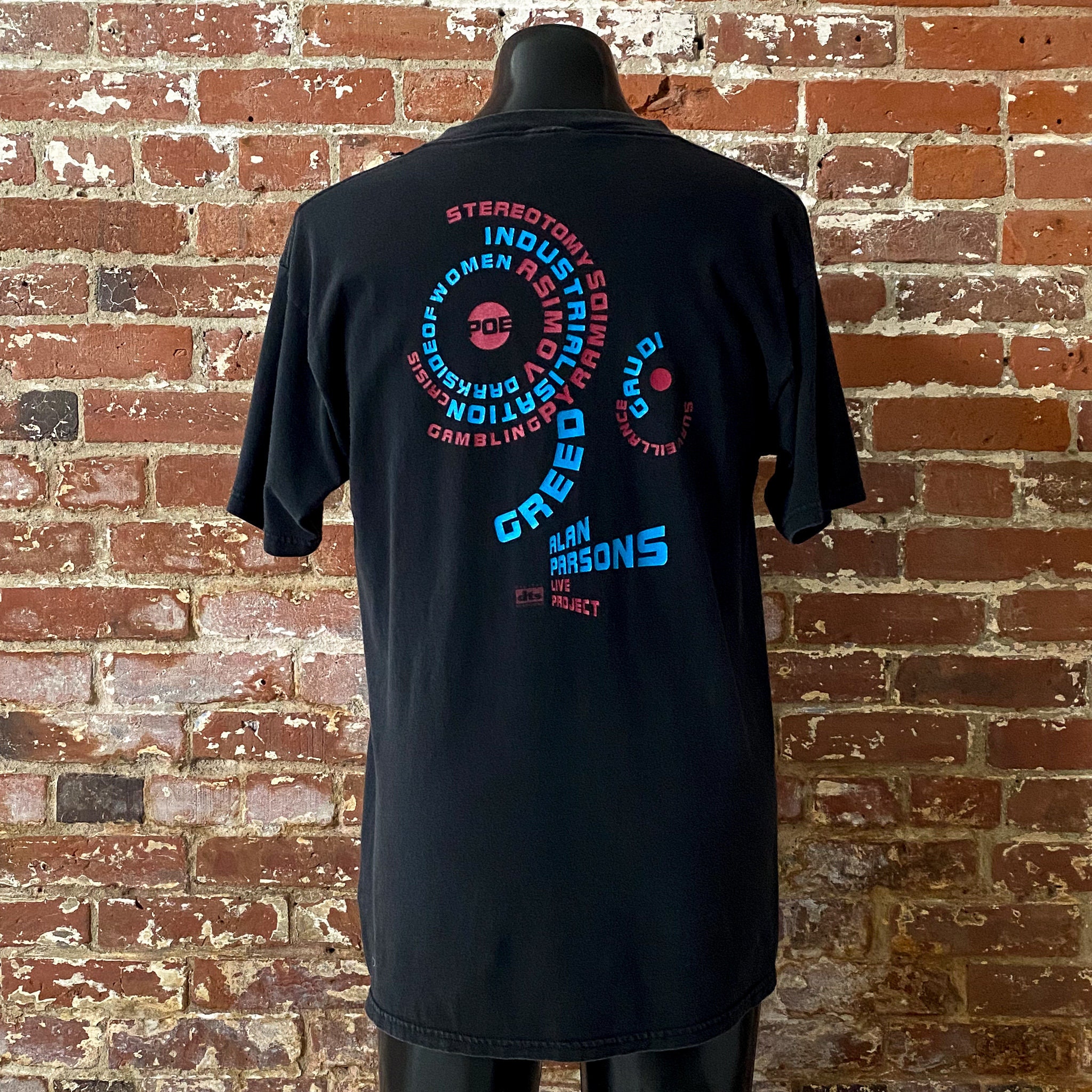 90s Alan Parsons Live Project T-shirt. Vintage Late 1990s Alan 
