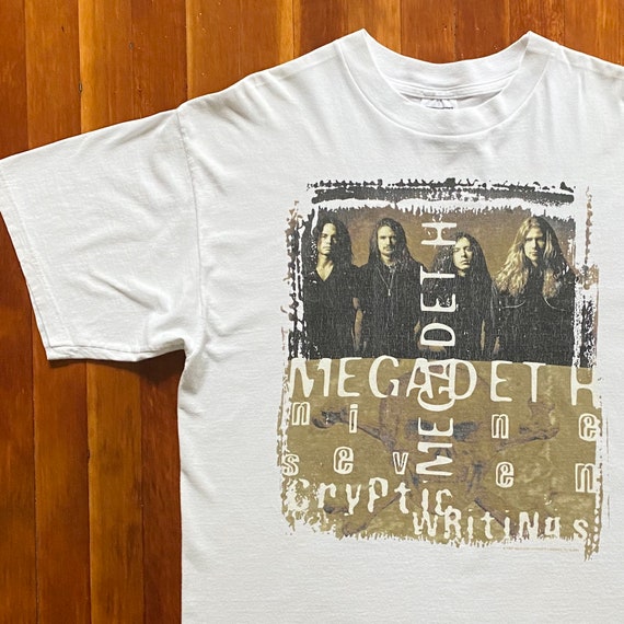 90s Megadeth Cryptic Writings Tour T-Shirt. Vinta… - image 1