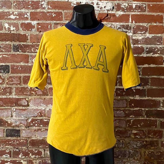 70s Lambda Chi Alpha Fraternity Reversible Gym T-… - image 5