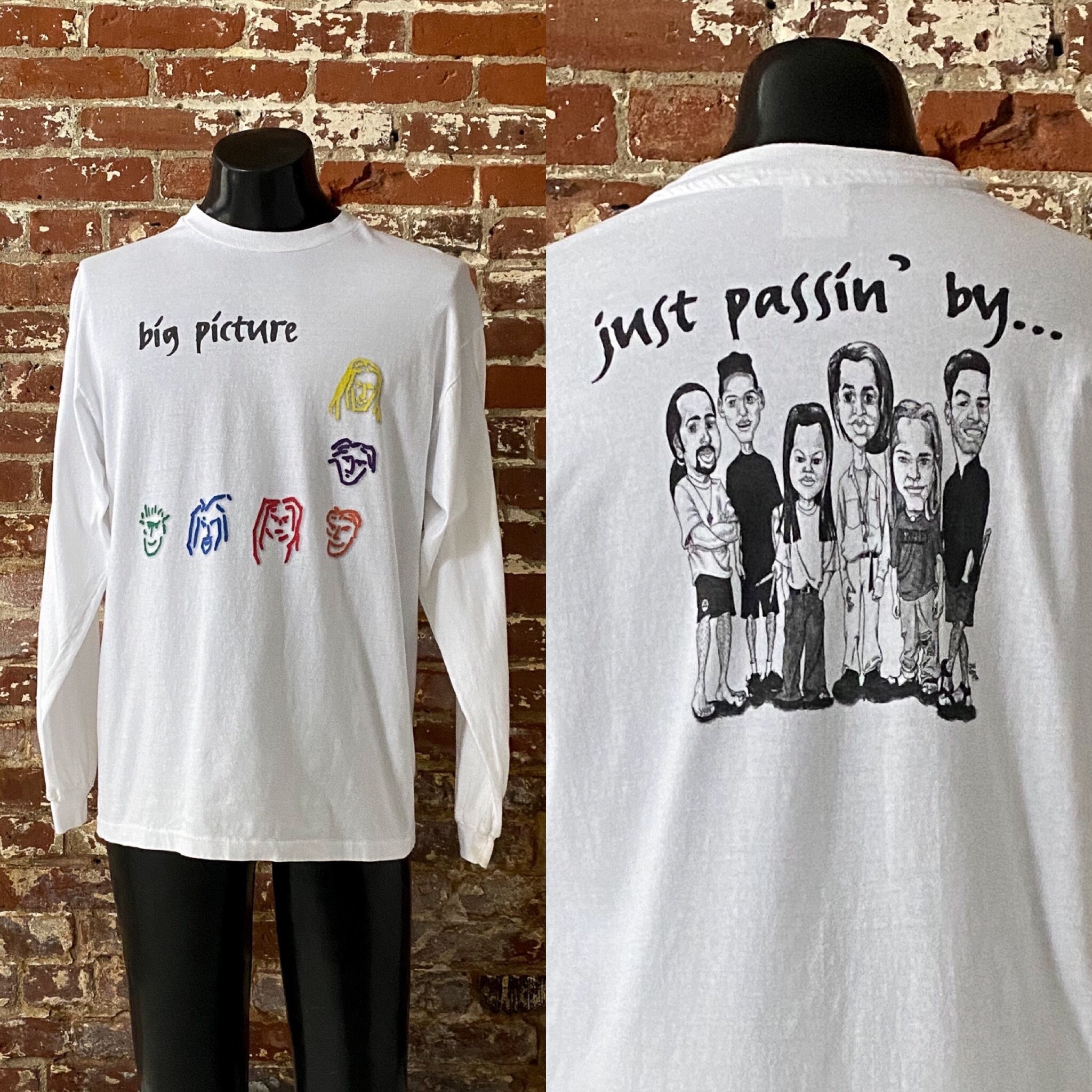 90s Big Picture Just Passin' by Promo Long Sleeve Shirt. Rare