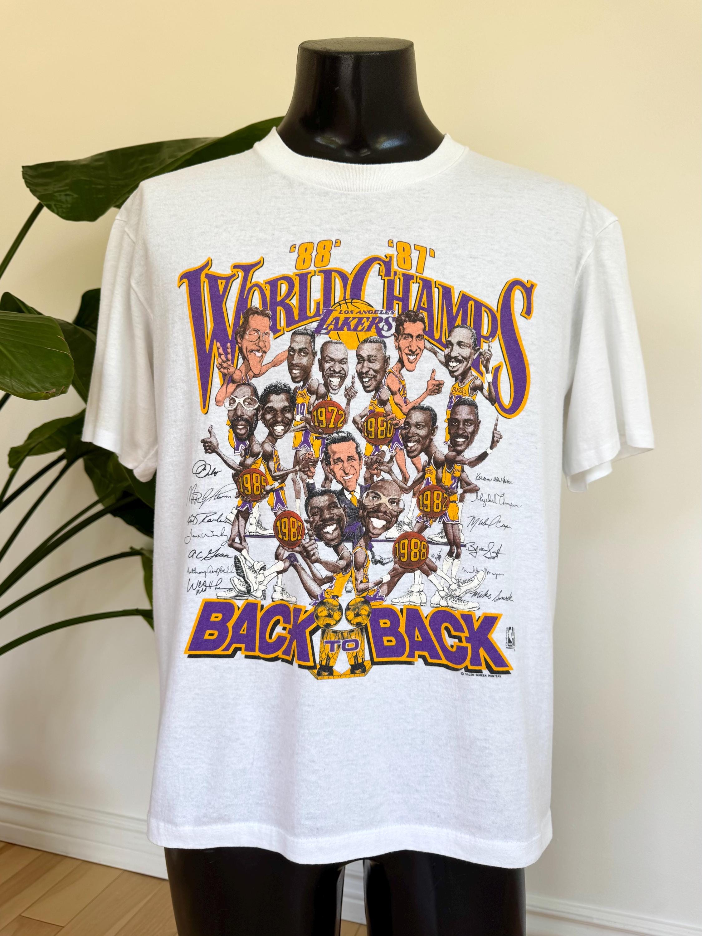 1988 Los Angeles Lakers Back to Back World Champs Bobblehead