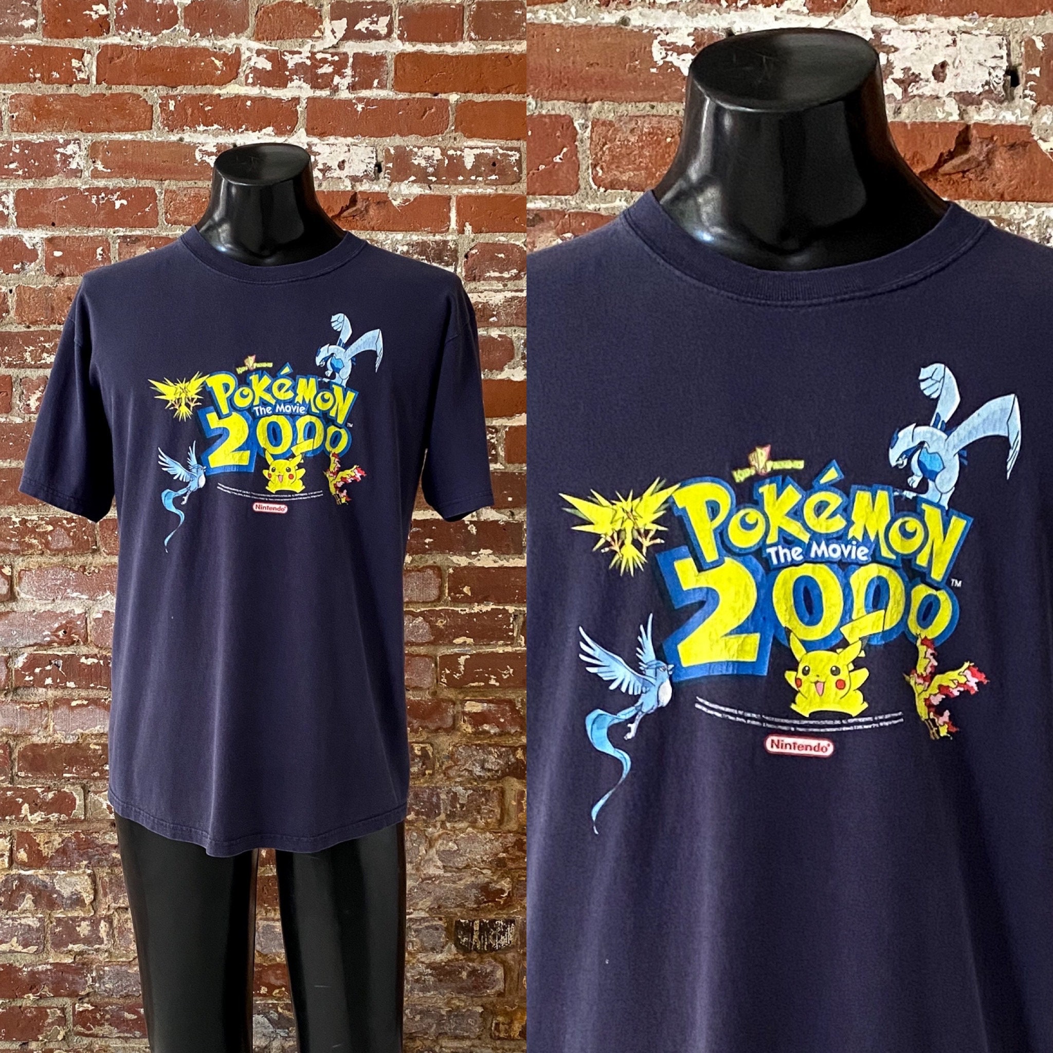 Pokemon 2000 Movie T-shirt. Vintage Early 00s Nintendo Burger King