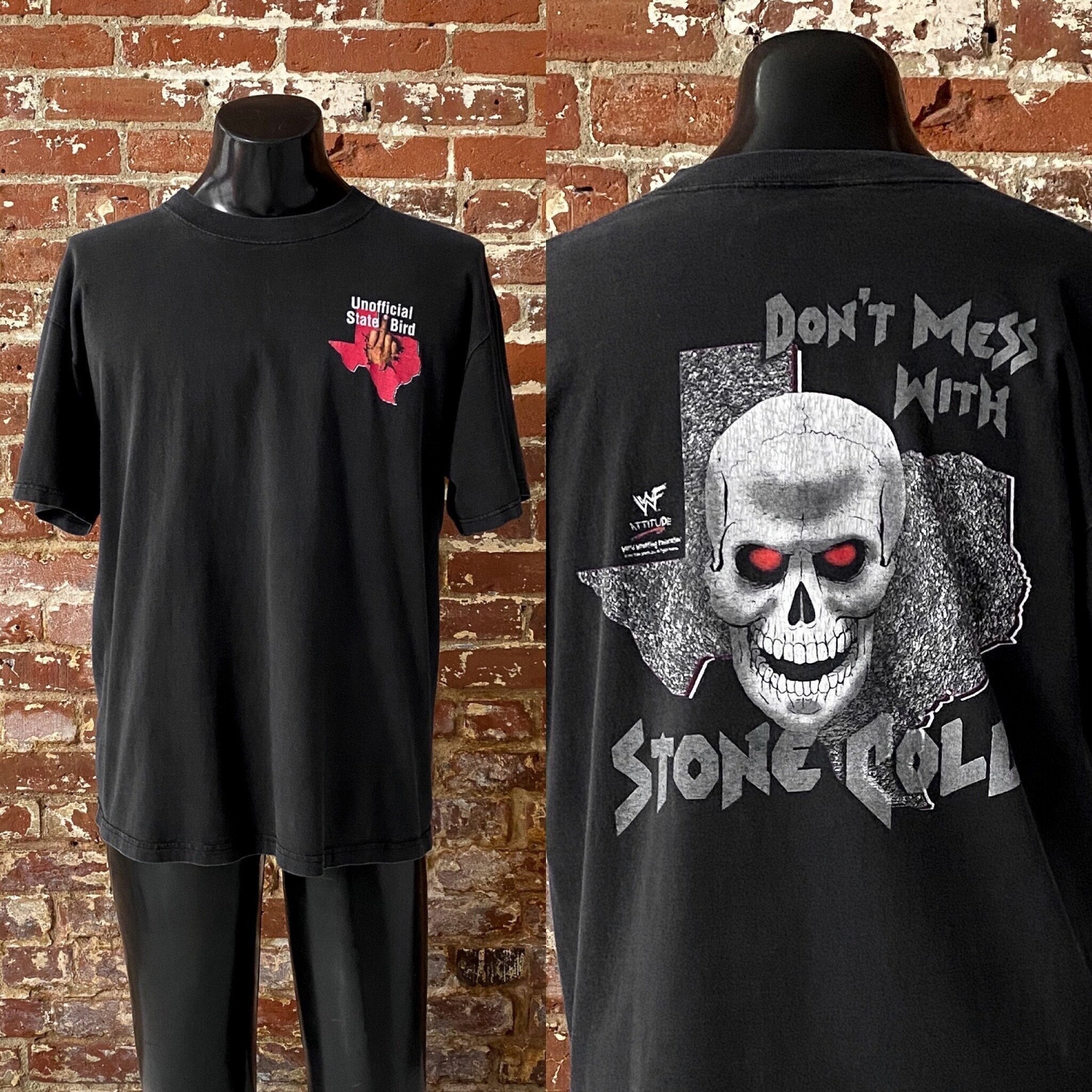 1998 Stone Cold Steve Austin “unofficial State Bird” WWF T-shirt