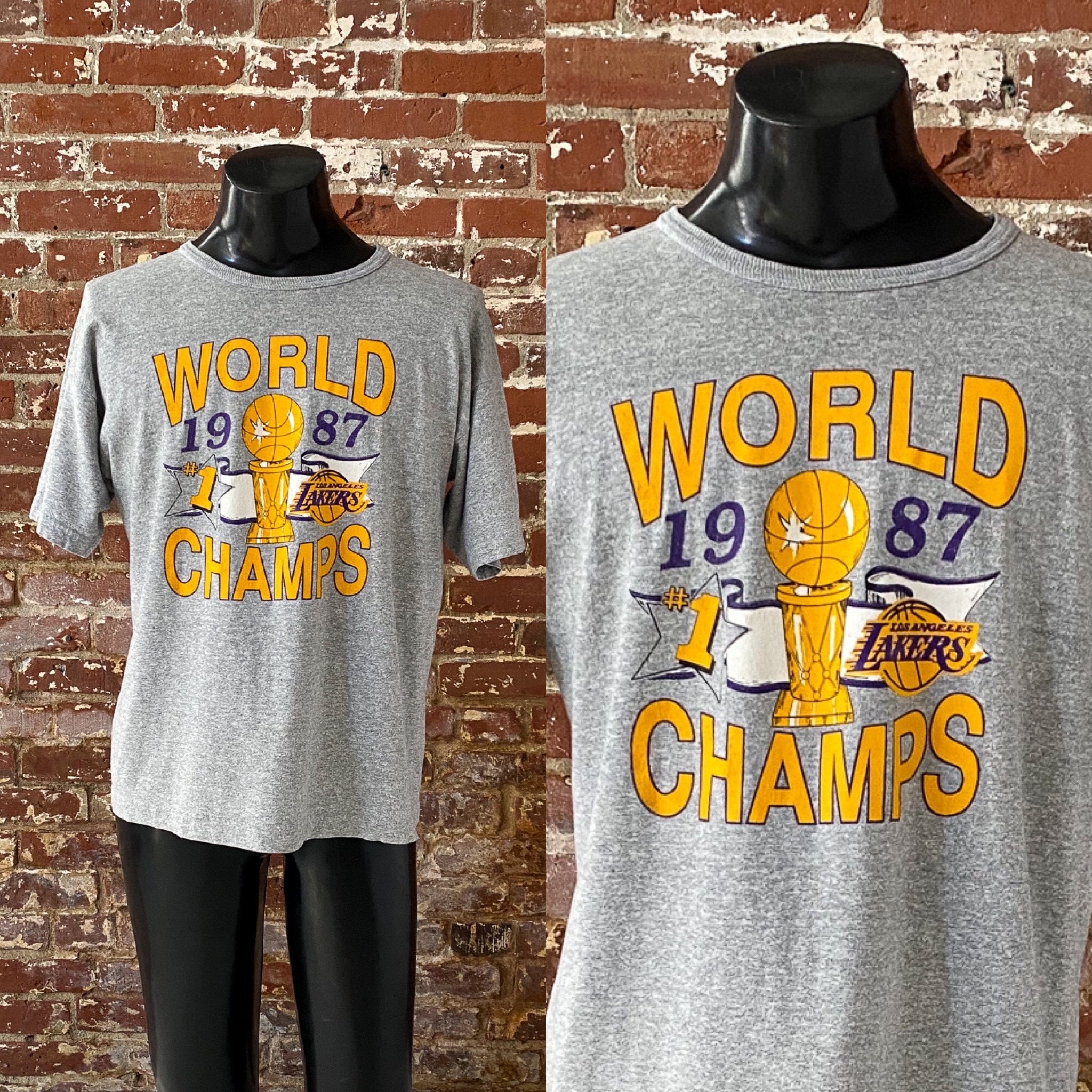 LA Lakers NBA Cut And Sew Purple Oversized T-Shirt