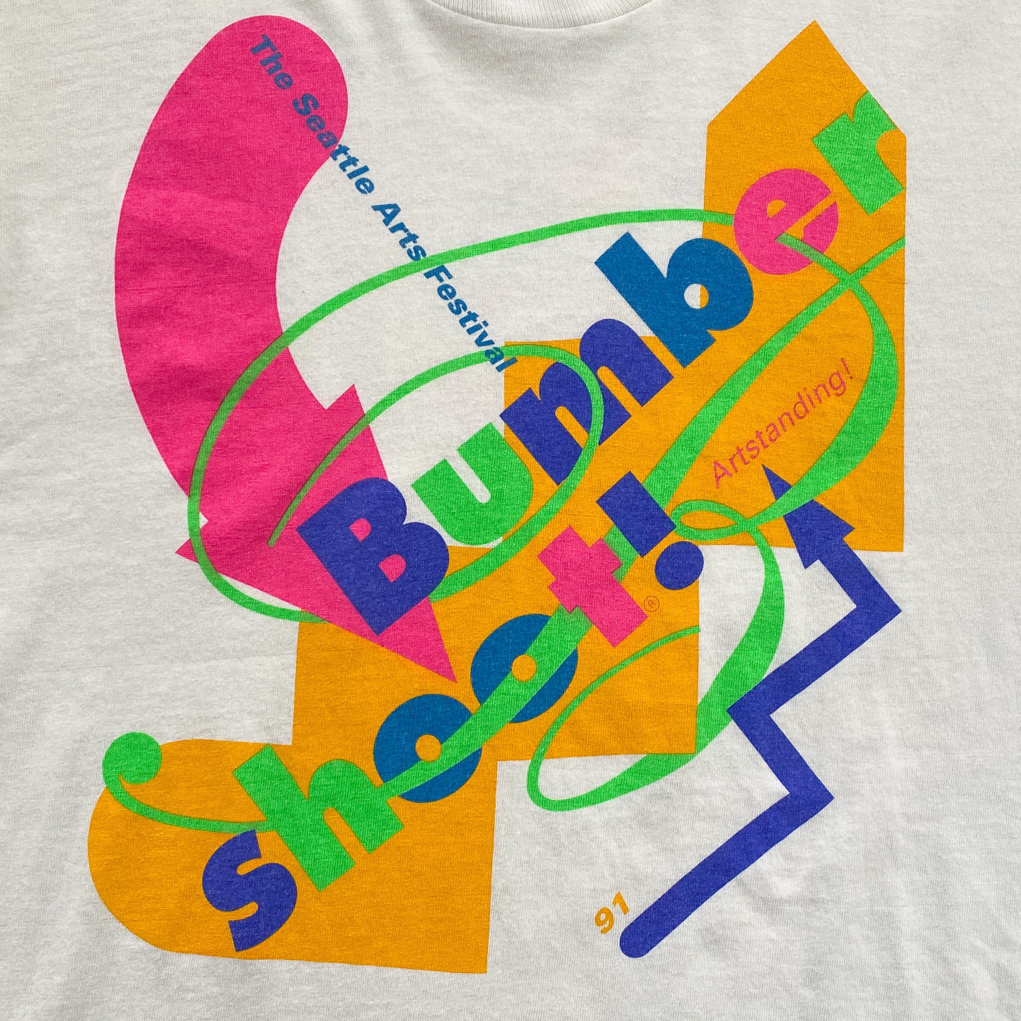 1991 Bumbershoot Music Festival T-shirt. Vintage 90s