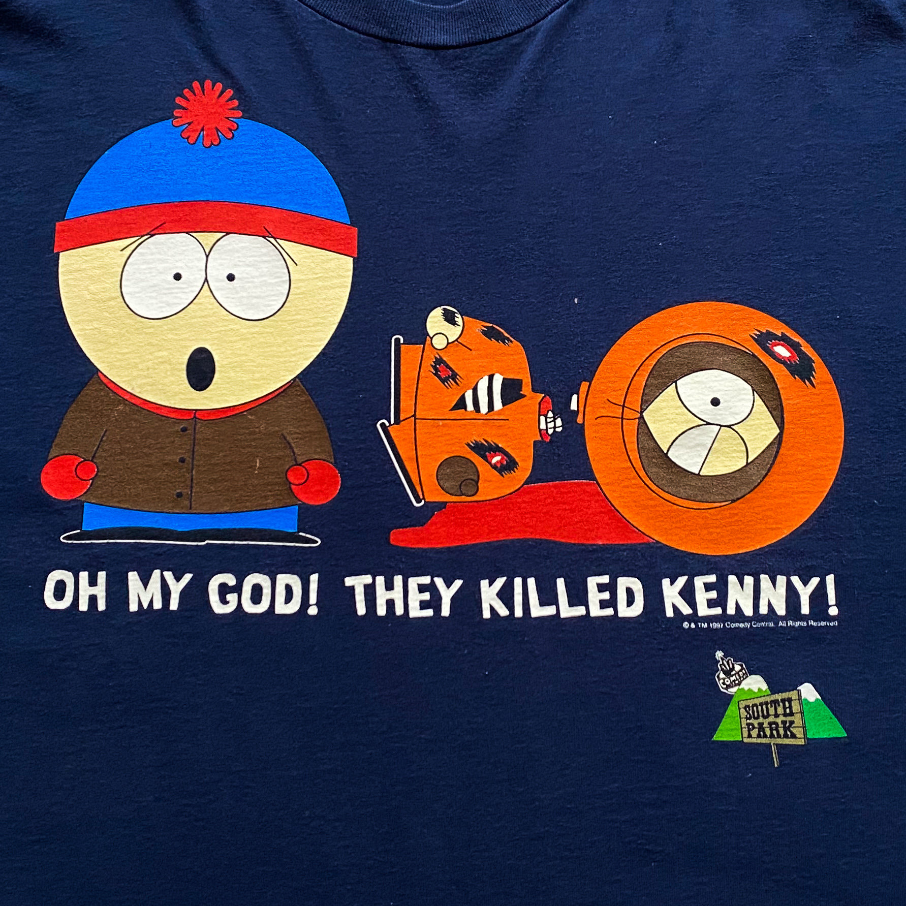 90年代サウスパーク「オー・マイ・ゴッド！ケニーを殺した！」Tシャツ
