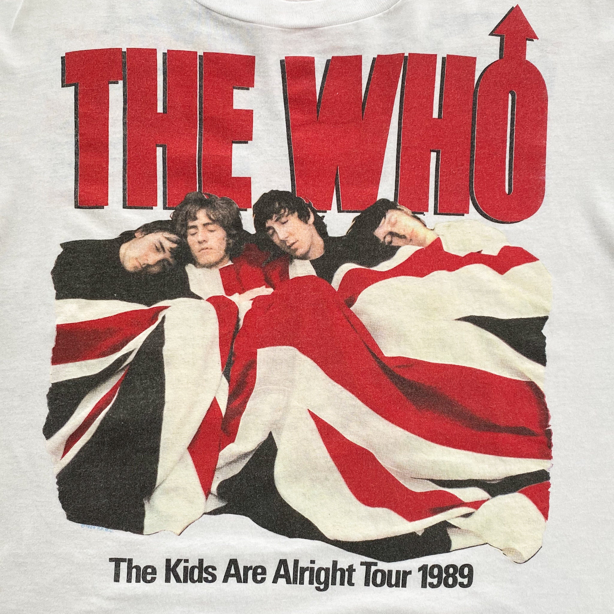 80s the Who “the Kids Are Alright” Tour Union Jack Flag Tee